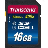 Carte mémoire SDHC Transcend 16GB Classe 10 / UHS-I / 300x