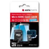 Carte mémoire AgfaPhoto MicroSDHC Profesional High Speed UHS I 16GB