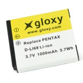 Gloxy Batería Pentax D-LI68 
