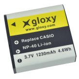 Gloxy Batterie Casio NP-40