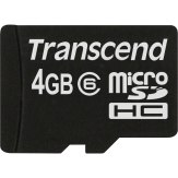 Carte mémoire Transcend MicroSDHC 4GB Classe 6 