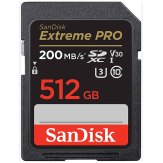Tarjeta de memoria SanDisk Extreme Pro SDXC 512GB 200MB/s V30