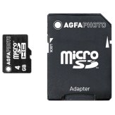 Carte mémoire AgfaPhoto Mobile MicroSDHC 4GB  + adaptateur