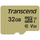 Transcend Carte Mémoire microSDHC 32 GB 500S