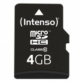 Carte mémoire Intenso microSDHC 4GB Classe 10 20 MB/s