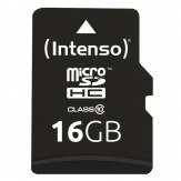 Carte mémoire Intenso microSDHC 16GB Classe 10 20 MB/s