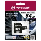 Carte mémoire Transcend MicroSDXC 64GB Classe 10 UHS-I