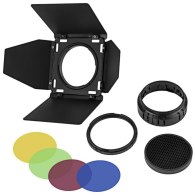 Godox BD-10 Kit de viseras con nido de abejas y filtros para AD300 PRO para Canon LEGRIA FS46