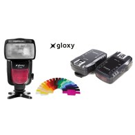 Flash Gloxy GX-F990 Canon + Triggers Gloxy GX-625C para Canon EOS 1300D