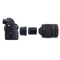 Gloxy 900-1800mm f/8.0 Telephoto Mirror Lens for Micro 4/3 + 2x Converter for Panasonic Lumix DMC-G90 / 95