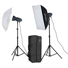 kit studio vl 400 plus softbox pour appareil photo reflex