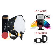 rotolight rl48 b kit eclairage bagues led x pour interview gels de couleur