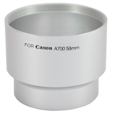 Lens adapter 58 mm for Canon A700 / A710 / A720