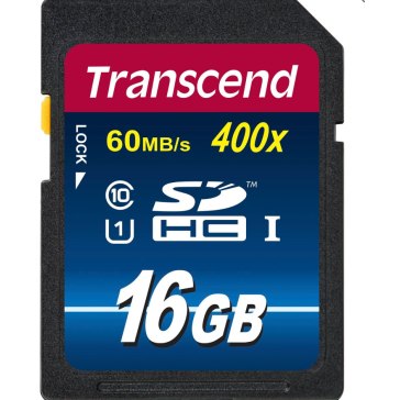 Transcend 16GB SDHC for Pentax *ist DS
