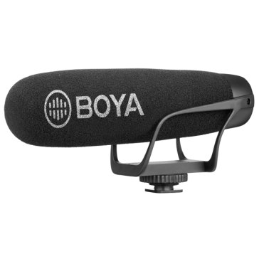 Boya BY-BM2021 Micrófono Condensador Shotgun para Panasonic HC-V720