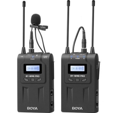 Boya BY-WM8 Pro K1 Wireless Microphone Dual-Channel Lavalier UHF