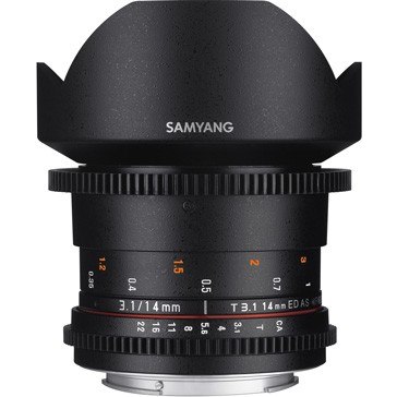 Samyang 14mm T3.1 VDSLR ED AS IF UMC II pour Blackmagic Pocket Cinema Camera 4K