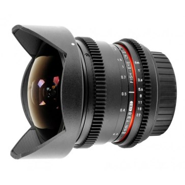 Objectif Samyang 8mm T3.8 V-DSLR UMC Nikon pour Nikon D2XS