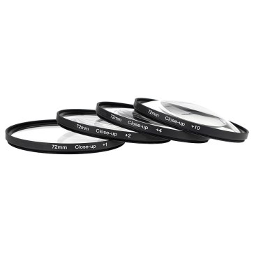 4 Close-Up Filter Kit (+1 +2 +4 +10) 72mm for JVC GY-HM660