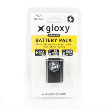 Gloxy Batterie Canon BP-808 pour Canon LEGRIA HF M30