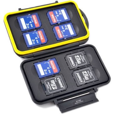 Estuche para 8 tarjetas de memoria SD para Casio Exilim EX-10
