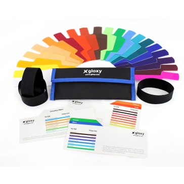 Gloxy GX-G20 20 Coloured Gel Filters for Canon EOS 1D