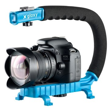 Estabilizador para Vídeo Gloxy Movie Maker Azul Claro