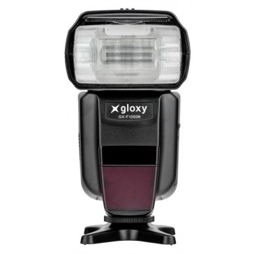 Flash Gloxy GX-F1000 TTL HSS + Batterie externe Gloxy GX-EX2500 pour Nikon Coolpix P7000