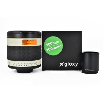 Gloxy 500-1000mm f/6.3 Téléobjectif Mirror Samsung NX + Multiplicateur 2x pour Samsung NX3000