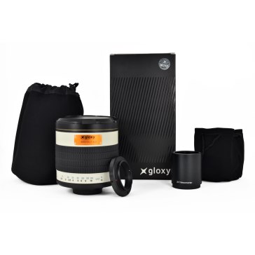 Gloxy 500-1000mm f/6.3 Téléobjectif Mirror Fuji X + Multiplicateur 2x  pour Fujifilm X-E2