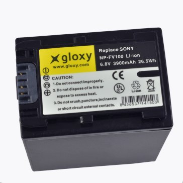 Sony NP-FV100 Battery Gloxy for Sony FDR-AX33