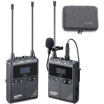 Godox WmicS1 Kit 1 Micro-cravate sans fil UHF pour Sony FDR-AX53