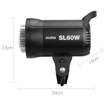 Godox SL-60W Lampe Vidéo LED 5600K Bowens pour Blackmagic Studio Camera 4K Plus G2