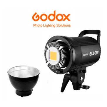 Godox SL-60W Lampe Vidéo LED 5600K Bowens pour Canon EOS 100D