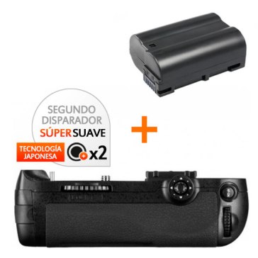 Kit de Empuñadura Gloxy GX-D12 + Batería EN-EL15 para Nikon D810