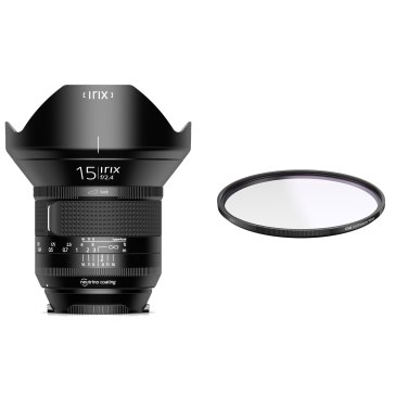 Irix 15mm f/2.4 Firefly Grand Angle Nikon + Irix Filtre UV 95mm