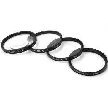4 Close-up Filters Kit (+1 +2 +4 +10) 52mm