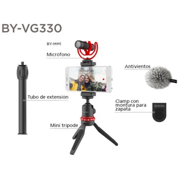 Kit universal Boya BY-VG330 para Huawei Y7 Prime (2018)