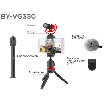 Kit universel Boya BY-VG330 pour Huawei Y7 Prime 2018