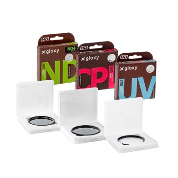 Gloxy three filter kit ND4, UV, CPL for Fujifilm X-E1