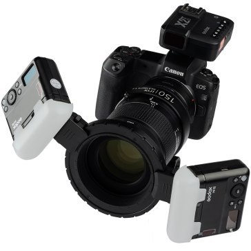 Set Macro Irix 150mm f/2.8 + Godox 2x MF12 Flash K2 para Canon EOS 1500D