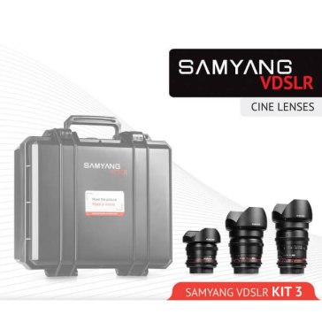 Kit Samyang Cine 8mm, 16mm, 35mm Nikon F para Nikon D5100
