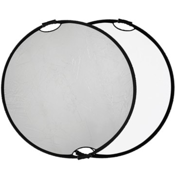 Quadralite Réflecteur Argent-Blanc 60cm à anses