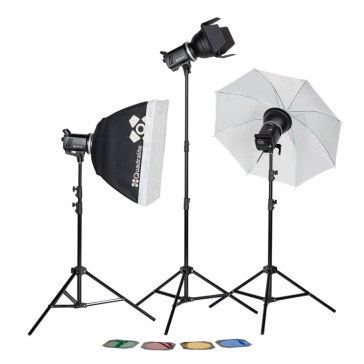 Kit de iluminación de estudio Quadralite Up! X 700 para Nikon D100