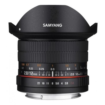 Objetivo Samyang Ojo de pez 12 mm f/2.8 para Sony A