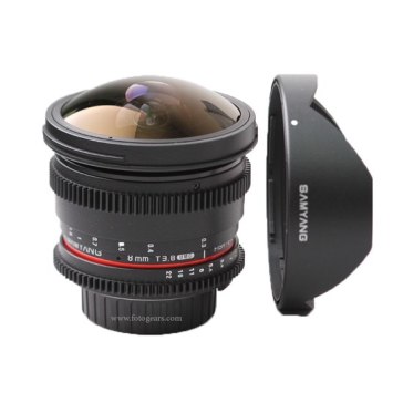 Samyang VDSLR 8mm T3.8 Fish-eye CSII pour Canon EOS 250D