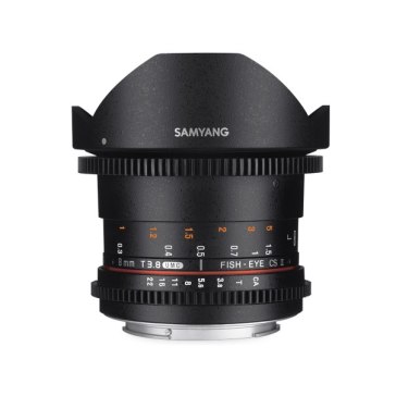 Objetivo Samyang 8mm VDSLR T3.8 CSII MKII para Canon EOS 400D