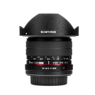 Objectif Samyang 8mm T3.8 V-DSLR UMC CSII Sony E pour Sony NEX-VG10E