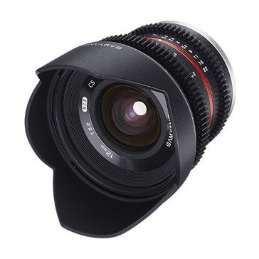 Objetivo Samyang 12mm T2.2 VDSLR para BlackMagic Studio Camera 4K Plus
