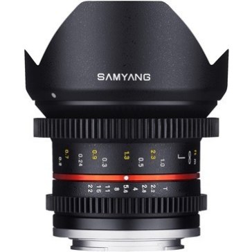 Objetivo Samyang 12mm T2.2 VDSLR para BlackMagic Cinema MFT